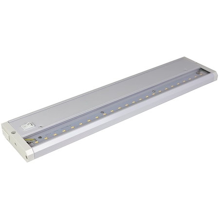 18in LED Under Cabinet Task Light, Direct Wire Switch Dimmable, Linkable, 400 Lumens, Warm White